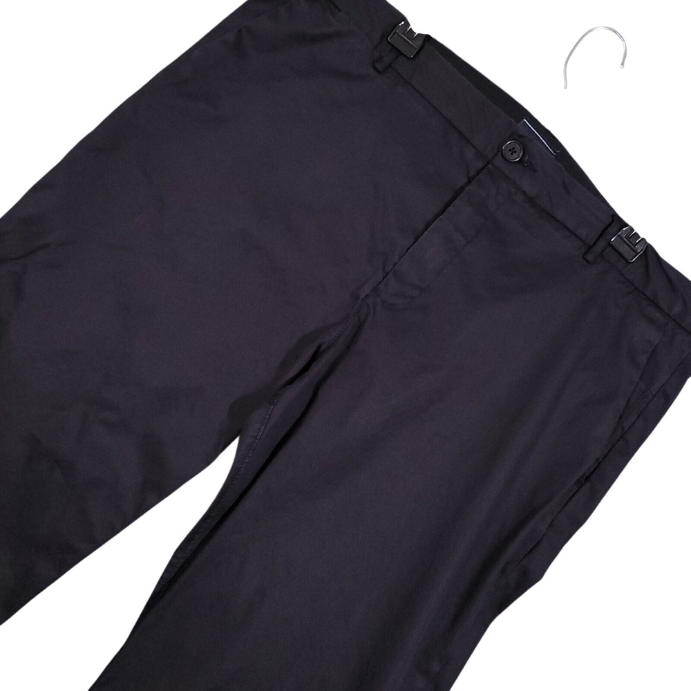7 Diamonds Performance Chinos Mens 38x30 (Fits 38x29) Black Stretch Flat‎ Front